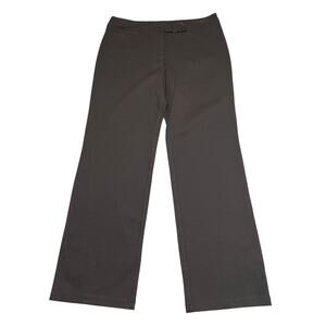 Eileen Fisher Pants Women Medium Brown Heavyweight Rayon Knit Tab Waist Trouser